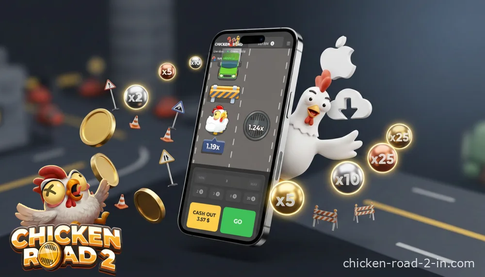 Follow the instructions to download Chicken Road 2 for iOS